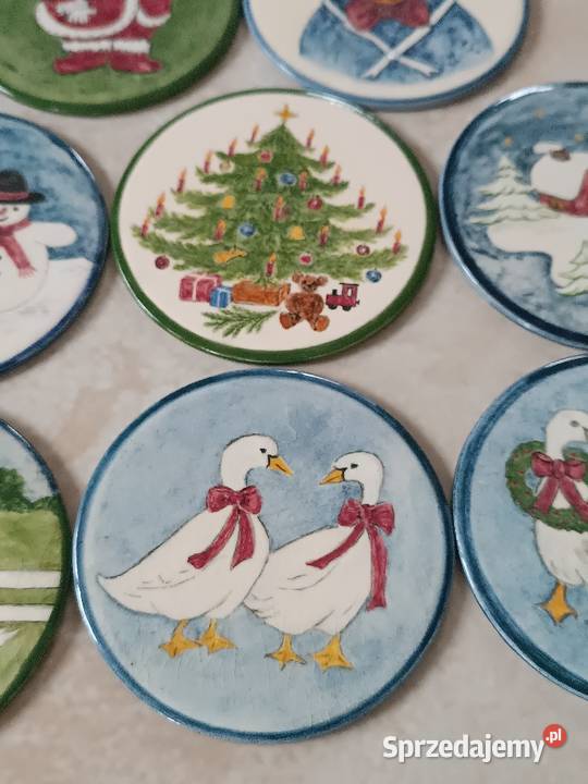 Angielskie talerzyki podkładki ozdobne Gorlice