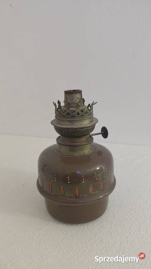 stara lampa naftowa bez klosza Krzykawa