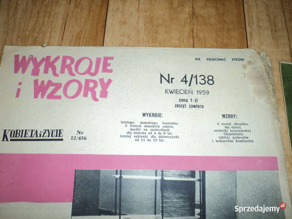 Wykroje i wzory Kobieta i życie 3 Nowy Sącz