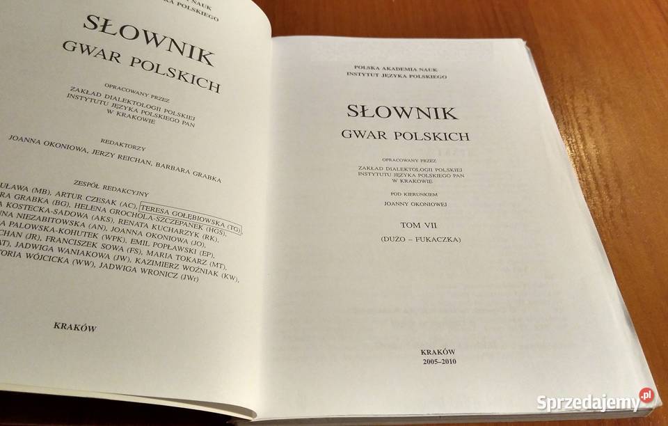 Słownik gwar polskich T 7 z 4 Gdańsk