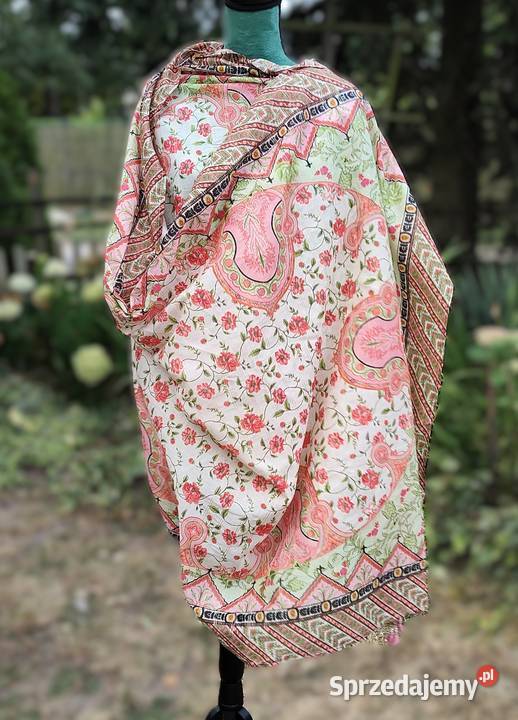 Duża lekka chusta chustka indyjska dupatta pareo Szczecin
