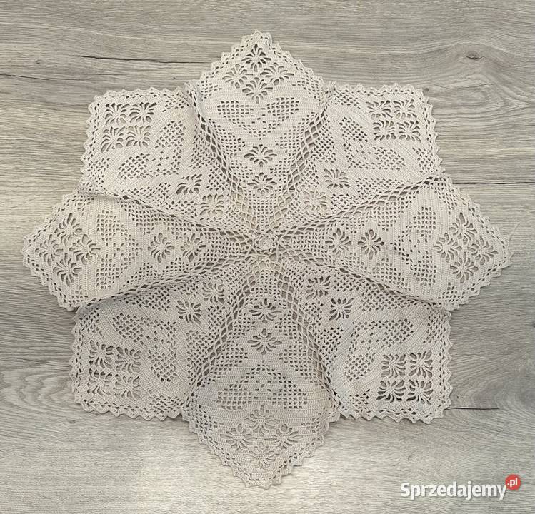 Serweta szydełko trapez 60x60 łódzkie Łódź