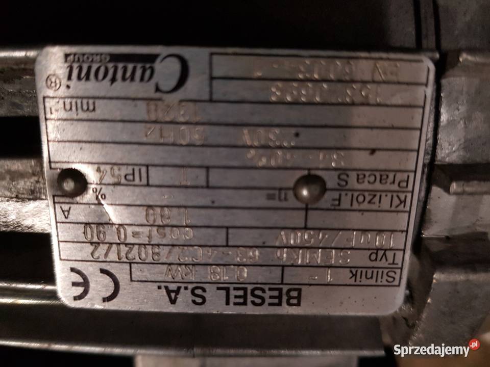 Silnik przekładnia motoreduktor podajnika Silniki Starogard Gdański