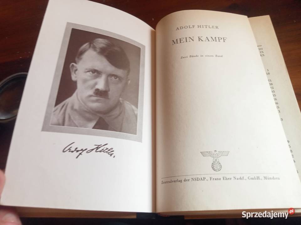 Książka Mein Kampf autor AH Oryginał stan Grójec