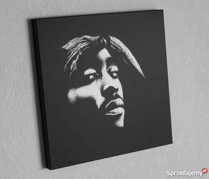 Tupac 2pac Obraz ręcznie grawerowany w blasze świętokrzyskie Sandomierz