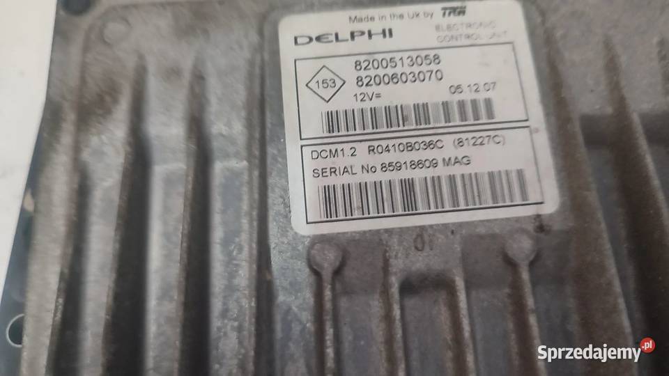 STEROWNIK SILNIKA RENAULT DACIA LOGAN I 0412 Motoryzacja Włoszczowa sprzedam