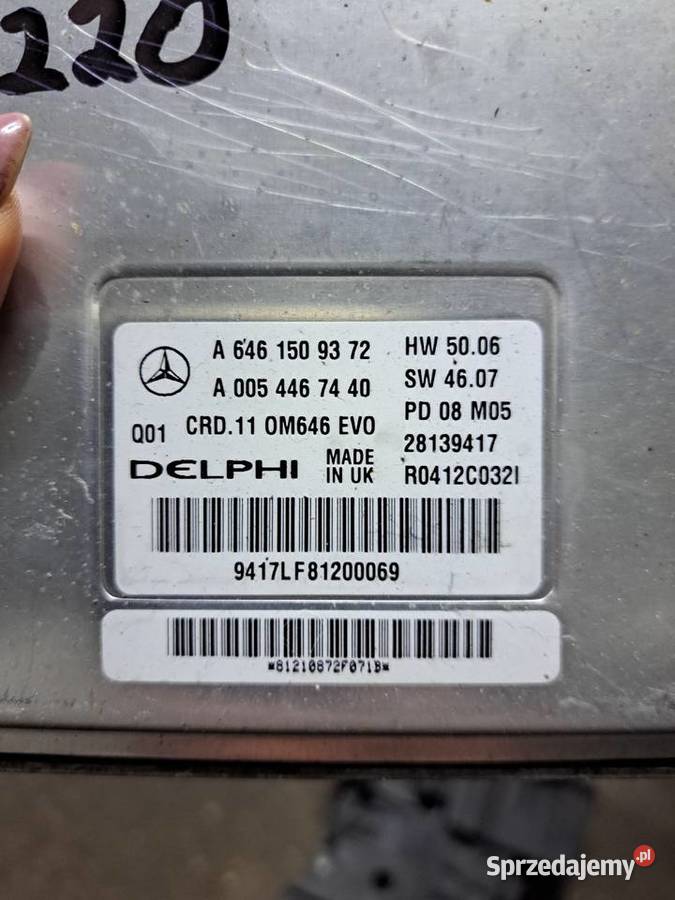 Komputer sterownik Mercedes W204 22 i 25 Somonino