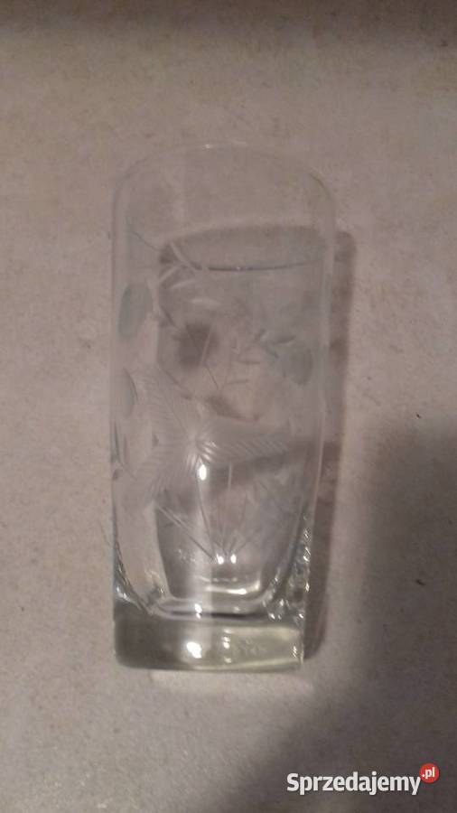 Szklanki wysokie kryształowe Vintage do przezroczysty Kraków sprzedam