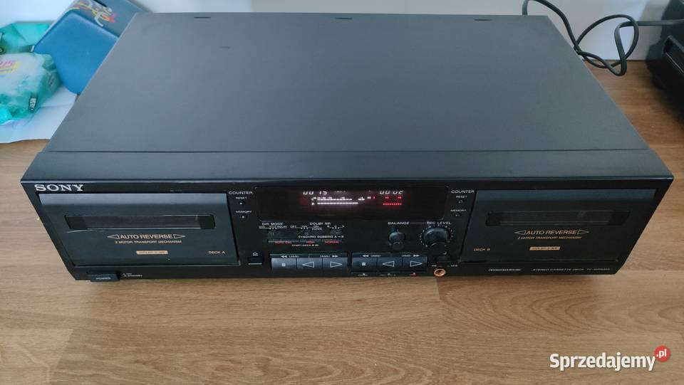Magnetofon dwukasetowy Sony TCWR635S Auto Magnetofony Rypin