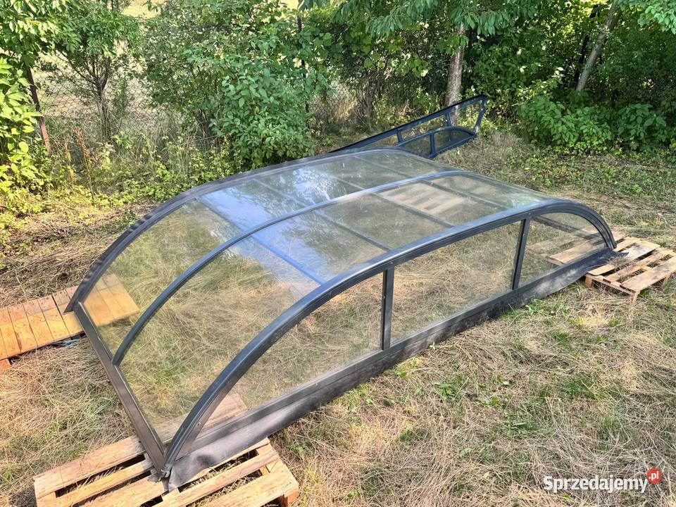 Zadaszenie pokrywa basenowa antracyt poliwęglan Pokrywy i plandeki Warszawa