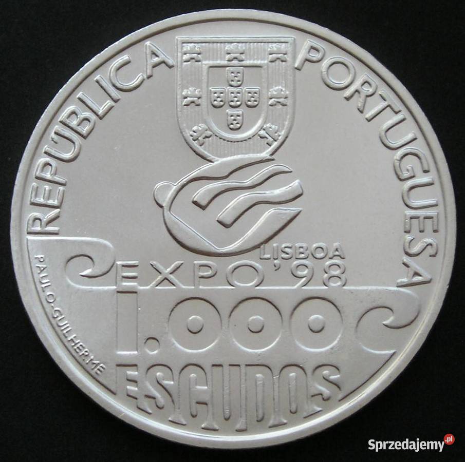 Portugalia 1000 escudos 1999 ATLANTICO SREBRO Łódź