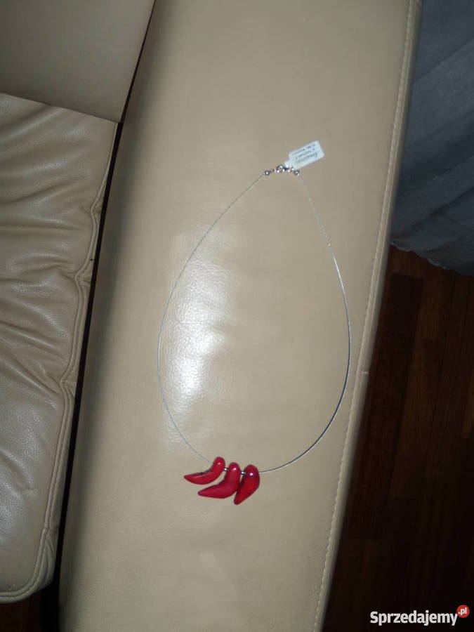 Naszyjnik koral czerwony Zegarki i Biżuteria mazowieckie Warszawa sprzedam