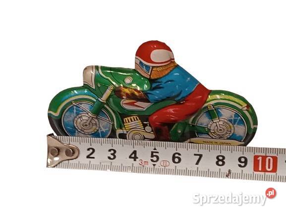Motocyklista Stara Japońska Blaszana Zabawka podkarpackie