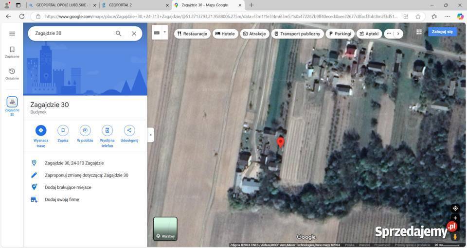 GRUNTY INWESTYCYJNE DZIAŁKA BYDOWLANA bliskie 5100m2 lubelskie Zagajdzie