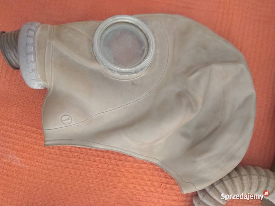 retro PRL maska gazowa oryginalna kompletna Warszawa sprzedam