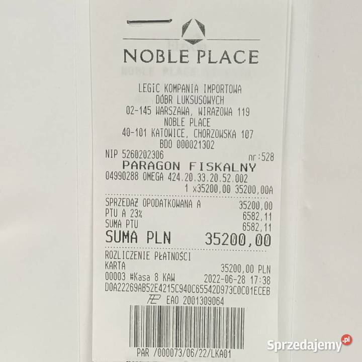 Zegarek Omega De Ville Prestige Zegarki i Biżuteria