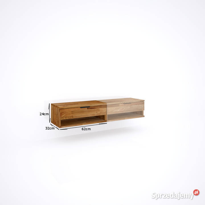 FLORO szafka RTV 124 moduł dąb 02 24cm Września