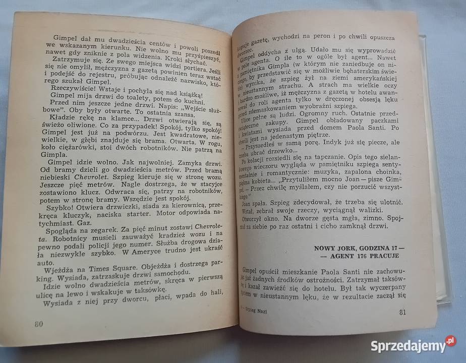Żółty Tygrys Franciszek Welczar Szpieg Nazi 176 Koźminek