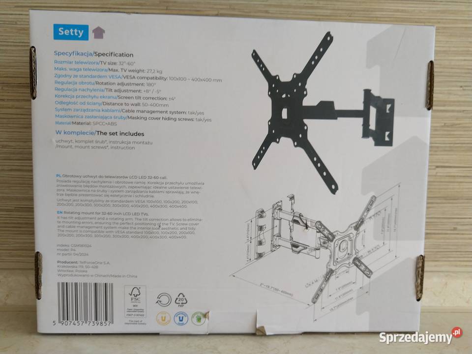 NAJTANIEJ Uchwyt Ścienny Na TV Telewizor Zabrze