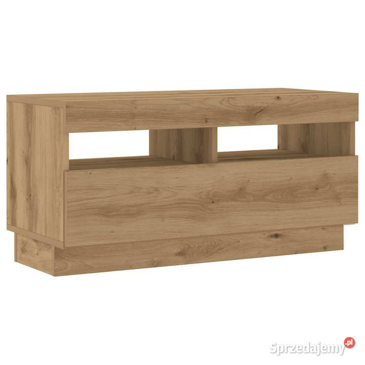 Szafka pod TV z oświetleniem LED dąb artisan Warszawa