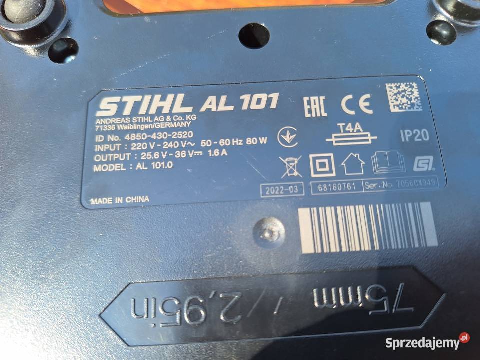 Zestaw Kosiarka STIHL RMA 235 z akumulatorem AK śląskie Meszna sprzedam
