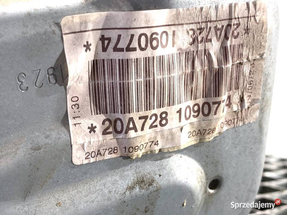 SKRZYNIA BIEGÓW CITROEN C3 III 20A728 12 83 1624 osobowe podkarpackie