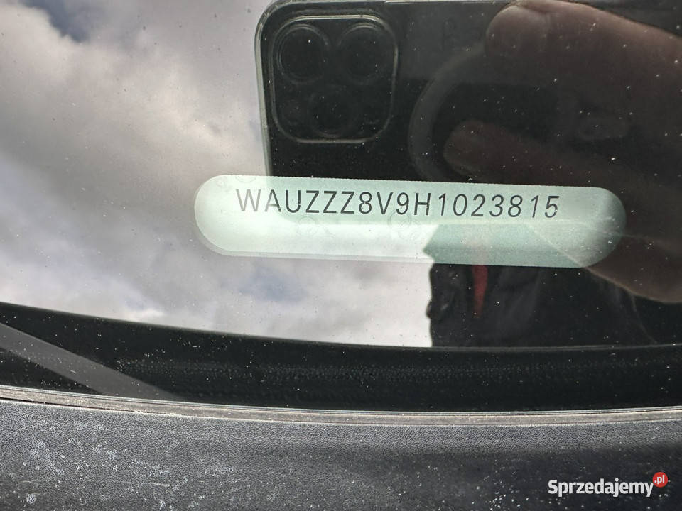 Audi A3 SLine czarna podsufitka 150 kamera wielofunkcyjna kierownica Wejherowo