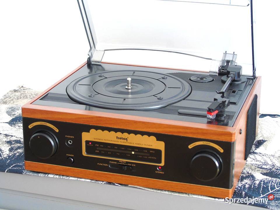 Gramofon Treton igła radio wzmacniacz głośniki Jasło