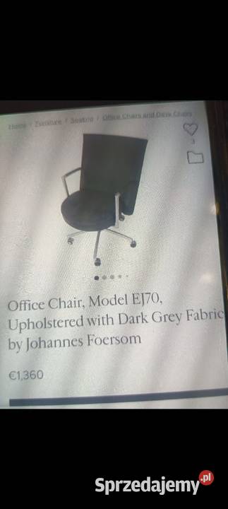 Autorski fotel ze skóry autor Erik Jorgensen Pozostałe Kępno