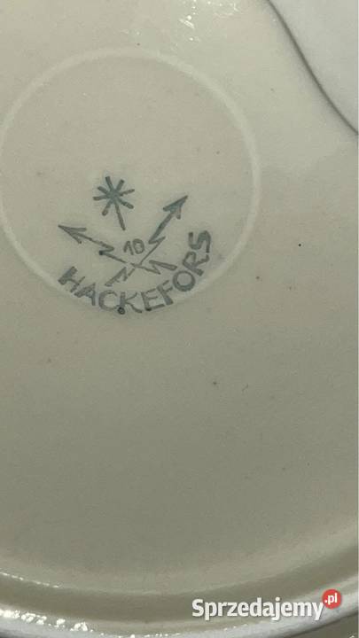 Serwis na 9 osób Hackefors Szwecja Ręcznie pomorskie sprzedam