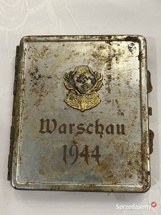 Niemiecka papierośnica platerowana III Rzesza małopolskie Kraków