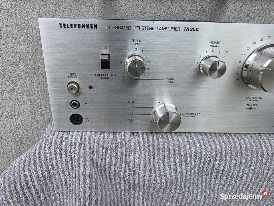 wzmacniacz telefunken ta350 ładny Wzmacniacze i pokrewne Chełm Śląski