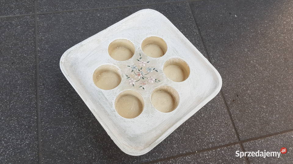 Duzy ceramiczny świecznik śląskie Myszków