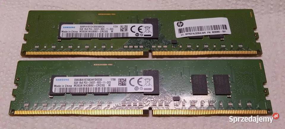 Pamięć Ram 16GB DDR4 Samsung 1Rx8 2400TRE011DC0 Łódź