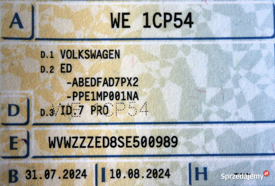 Volkswagen ID7 PRO SPECIAL EDITION SalonPL FV23 aluminiowe felgi ID.7 Sokołów