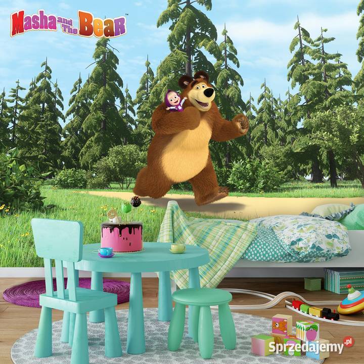 Tapeta fototapeta Masza i Niedźwiedź Ściany i elewacje Leszno sprzedam