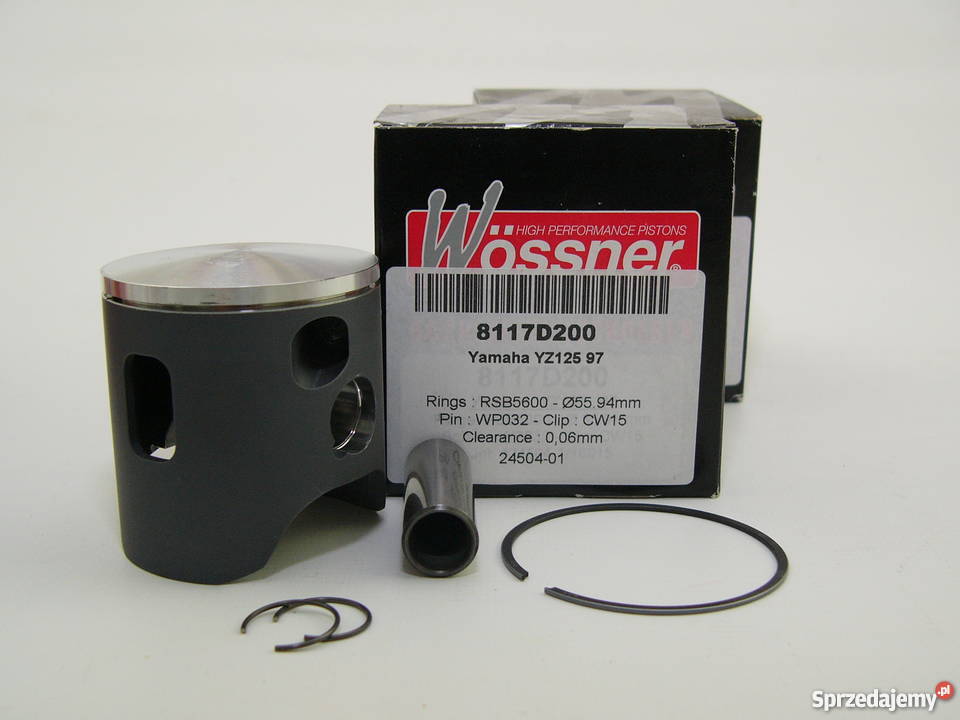 TŁOK komplet tłokowy WOSSNER 5594 mm YZ 125 97 śląskie Zabrze
