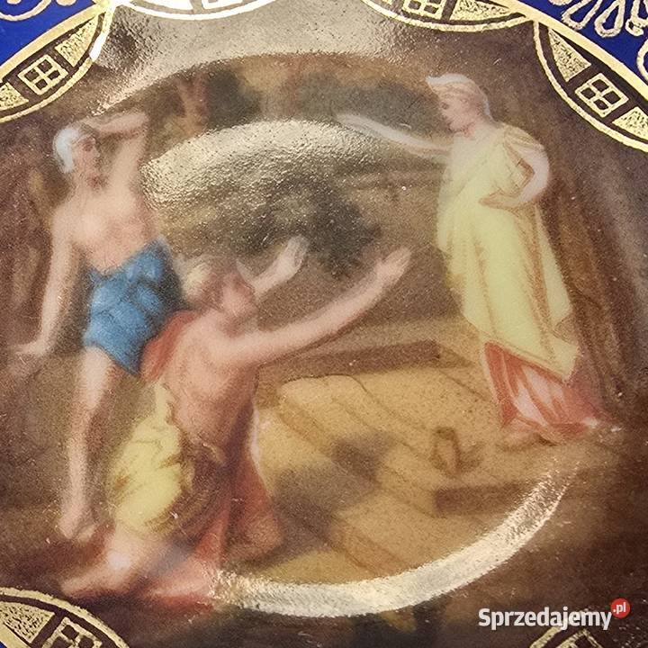 Luksusowa filiżanka z mitologicznymi scenkami Bronisze