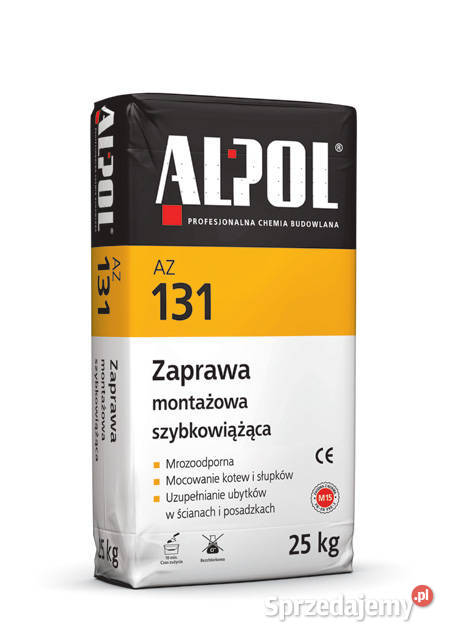 Zaprawa szybkowiążąca AZ 131 ALPOL Lublin 10 lubelskie