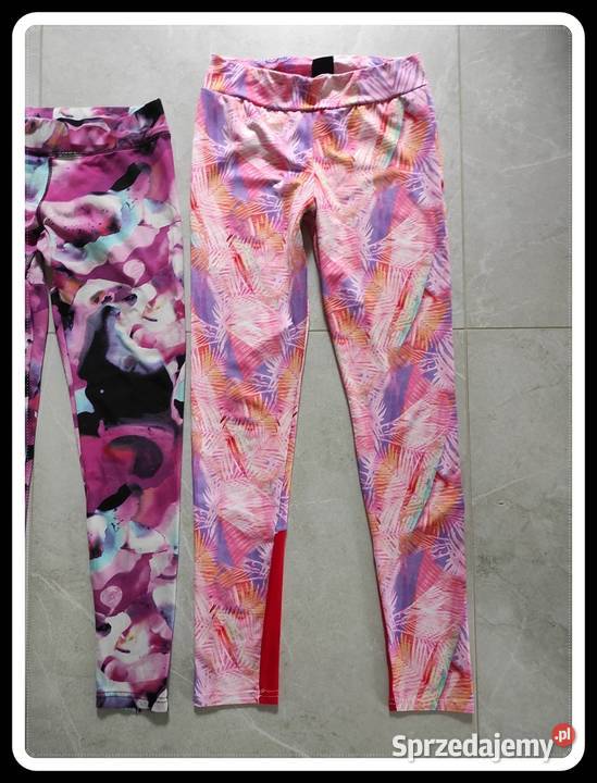 Legginsy sportowe wzorzyste kolorowe jogging Odzież damska Płock