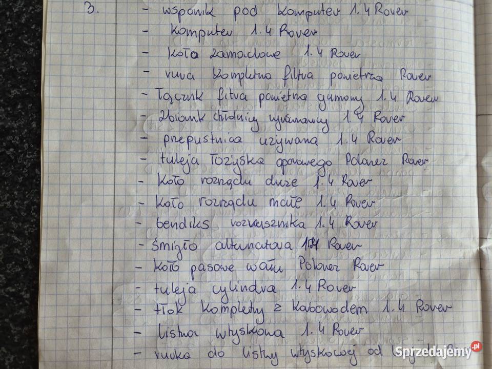 Polonez z silnikiem Rover 14 części śląskie