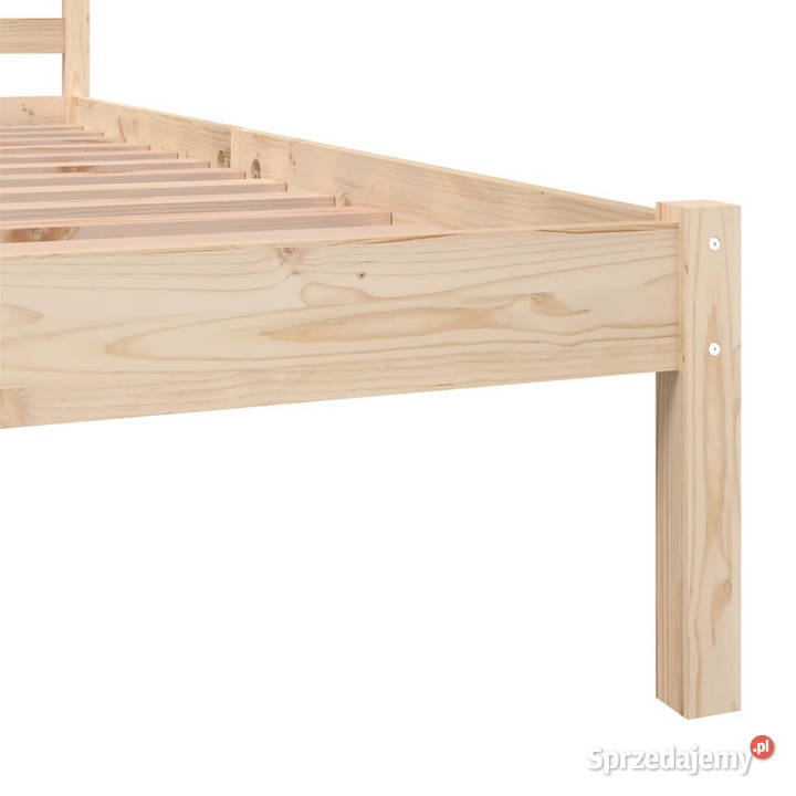 Rama łóżka lite drewno sosnowe pojedyncza 75x190 sprzedam