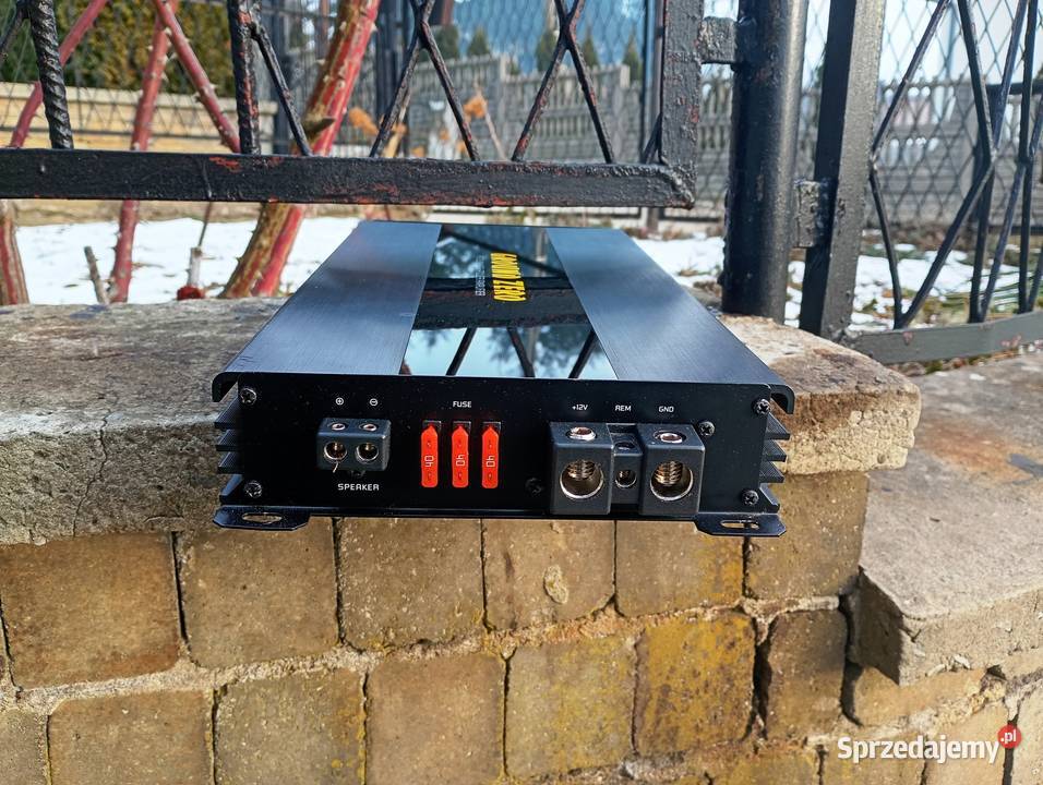 Wzmacniacz samochodowy 1 kanałowy monoblok Niegowonice