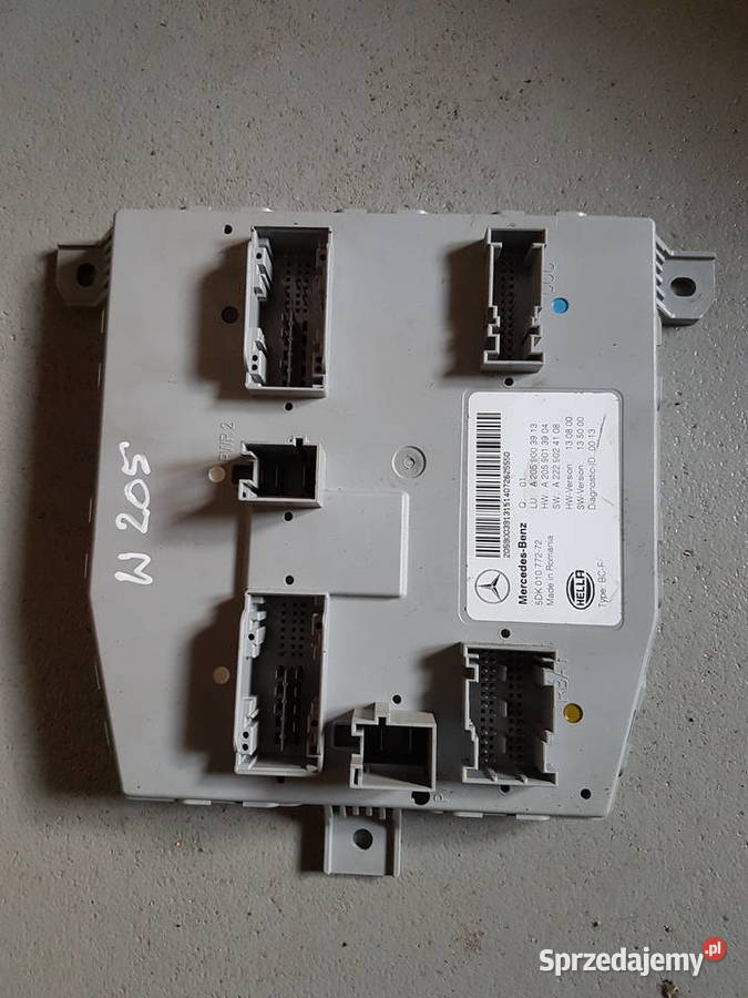 MERCEDES C KLASA W205 MODUL KOMFORTU STEROWNIK Komputery Turek