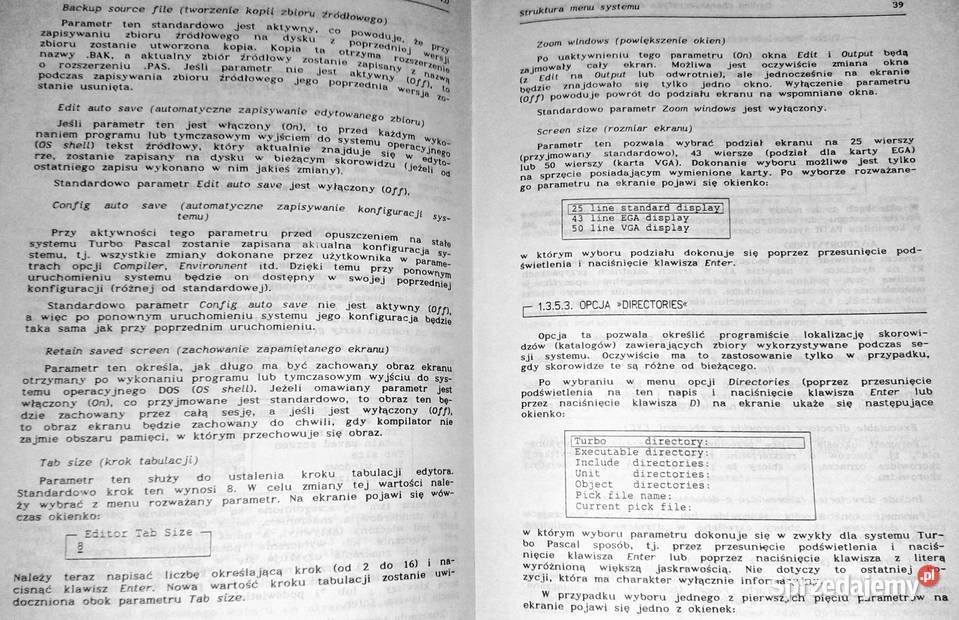 Podstawy systemu języka Turbo Pascal 40 A Chełm