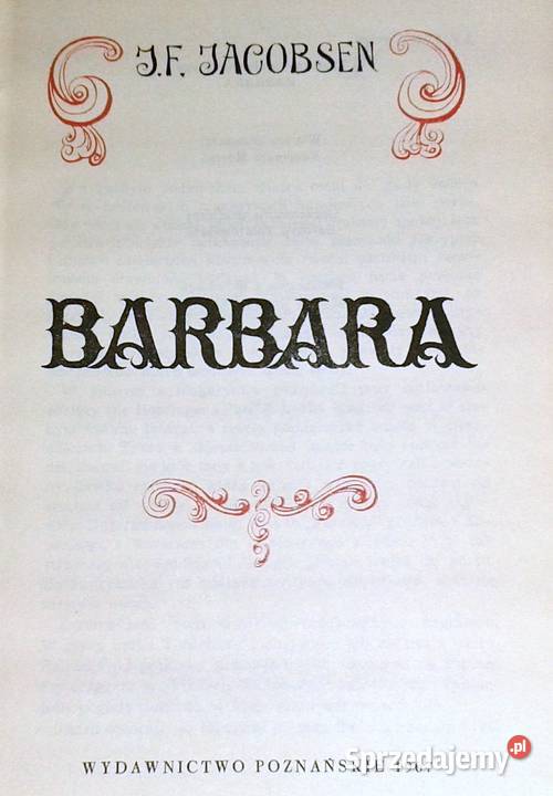 Barbara JorgenFrantz Jacobsen Rok wydania 1967 Chełm