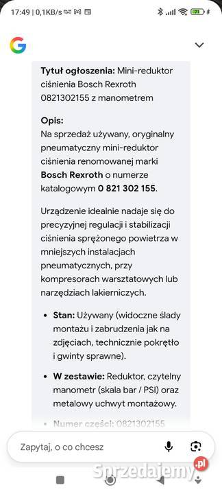 Reduktor ciśnienia Bosch Leżajsk