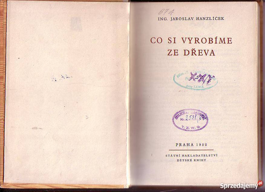 3578 CO SI VYROBIME ZE VDREVA ING JAROZKIĆEK CZA Czyrna sprzedam