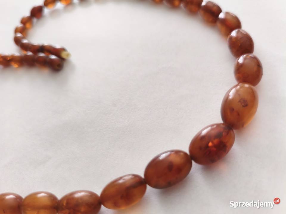 Naszyjnik Bursztyn Oliwki Vintage
