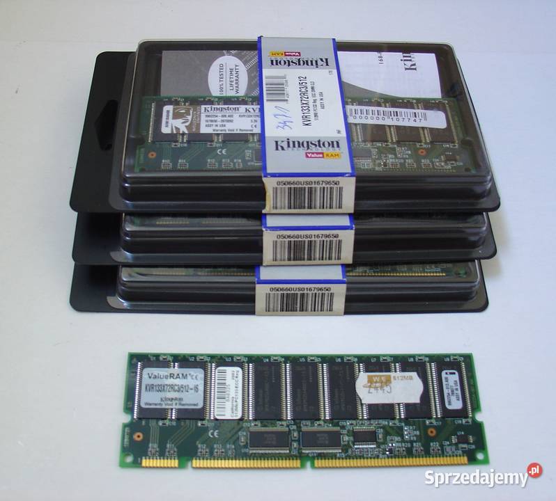 Pamięć Ram Kingston KVR133X72RC3512 komplet 4 Łódź